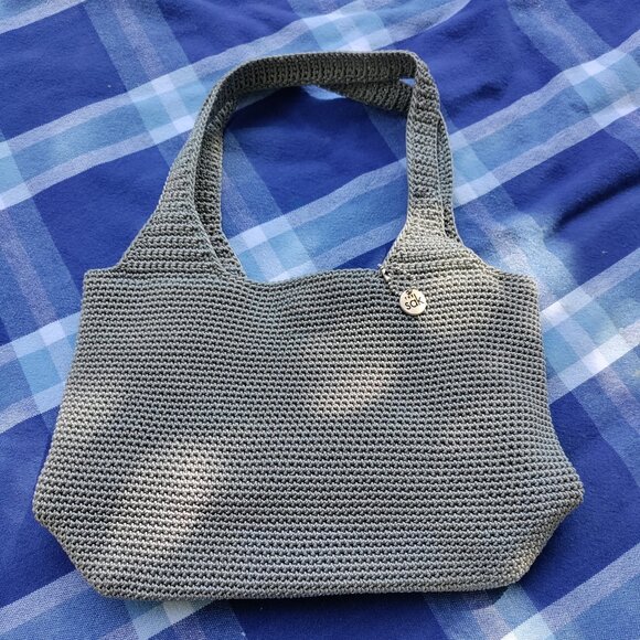 The Sak Lined Slate Grey Crochet Bag - Picture 1 of 10